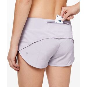 Lululemon Speed Up Shorts 2.5" .Light Purple/Lilac – Zip Pocket.Sz 10